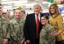 Trump Visits Iraq, His First Trip To A Combat Zone In His Life Trump