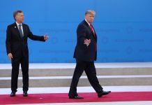Trump Greets Argentinian President Mauricio Macri, Promptly Walks Off Stage Trump