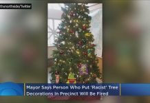 Minneapolis Police Officers Suspended Over Racist Christmas Tree Decorations