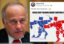 White Nationalist Rep. Steve King Posts Violent Meme About New Civil War steve king